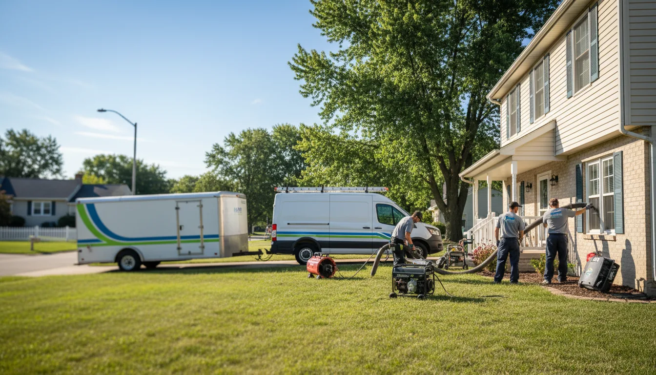 Flooded Basement Restoration And Cleanup With Repair in Princeton, IN near me